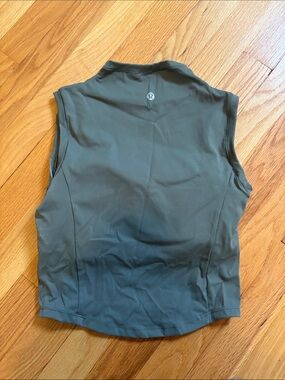 lululemon athletica Olive Green Sleeveless Athletic Tank